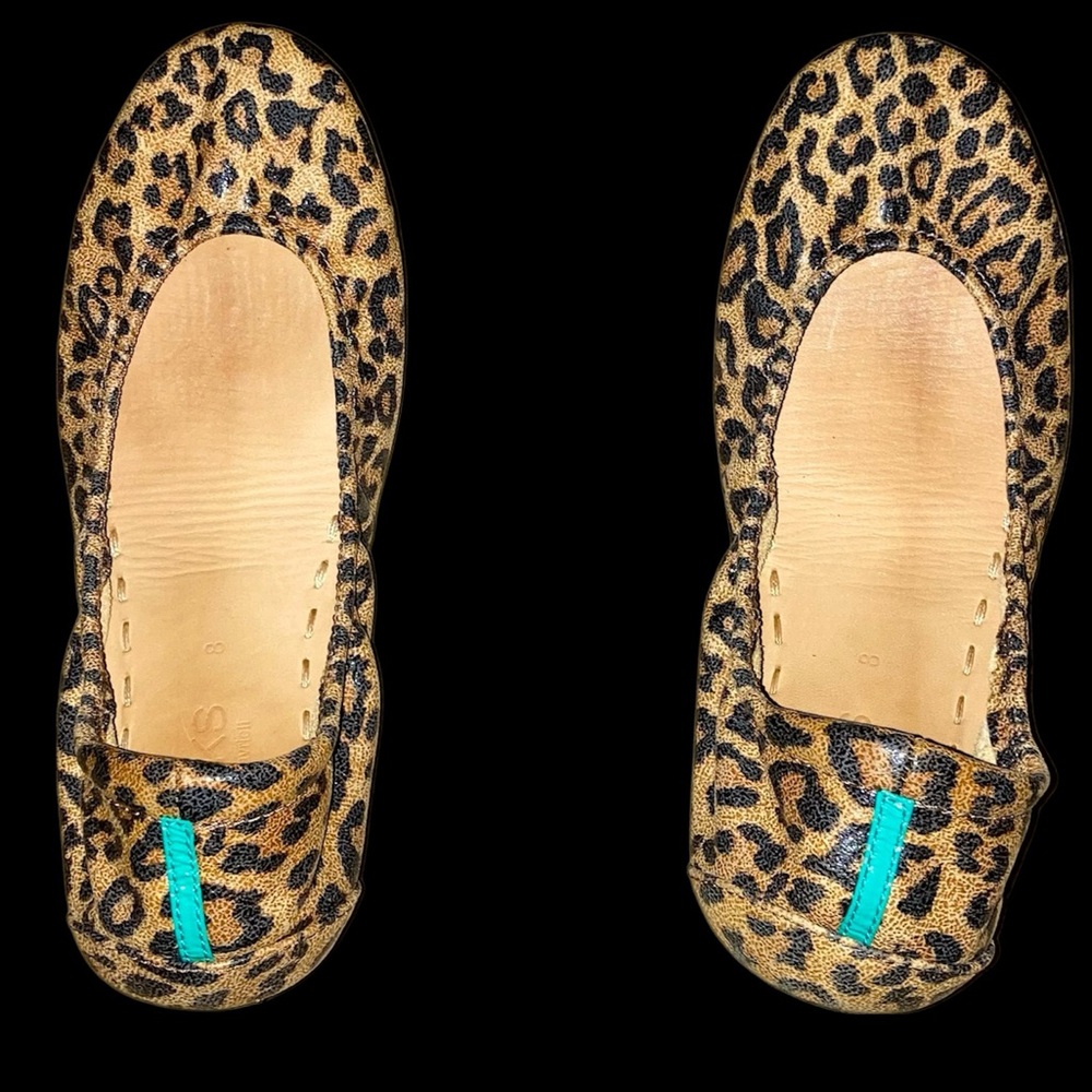 Tieks Leopard Print Leather Ballet Flats. Size 8. - Picture 5 of 9